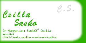csilla sasko business card